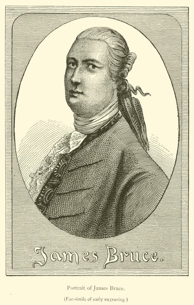 Porträt von James Bruce (Stich) von French School