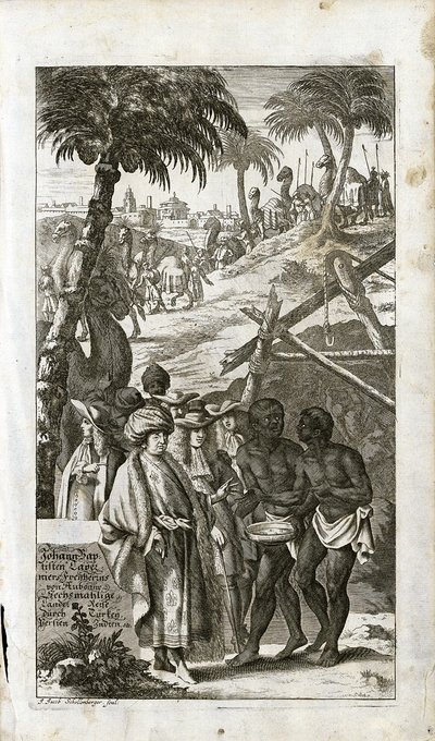 Porträt von Jean-Baptiste Tavernier (1605-1689) in orientalischer Kleidung von French School