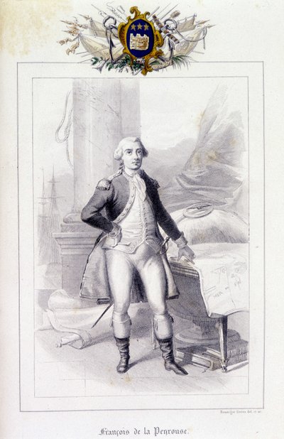 Porträt von Jean-Francois Galaup, Comte de La Perouse (Jean Francois Laperouse) von French School