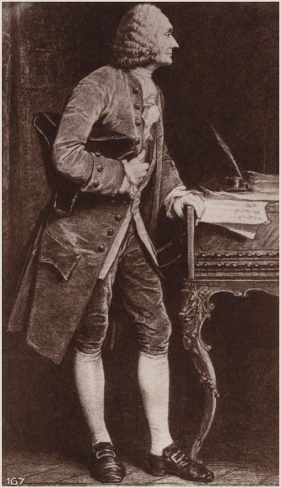 Porträt von Jean-Philippe Rameau von French School