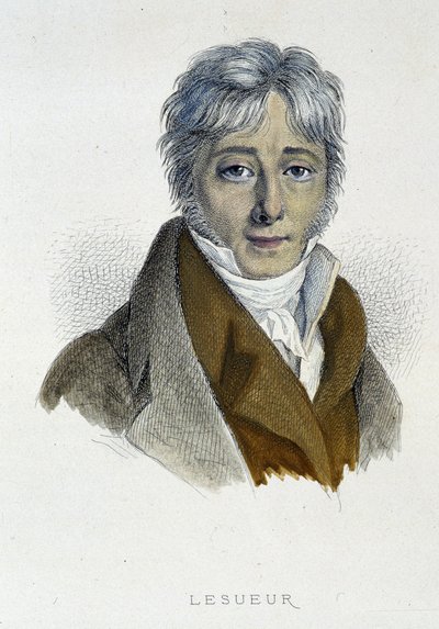 Porträt von Jean-François Lesueur - Gravur von French School