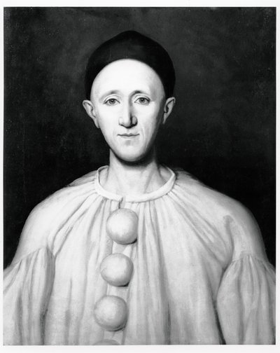Porträt von Jean Charles Deburau (1829-73) als Pierrot von French School