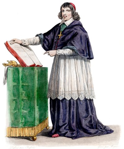 Porträt von Jean Francois Paul de Gondi von French School