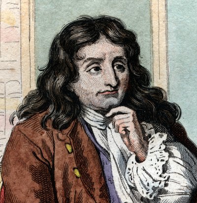 Porträt von Jean de La Fontaine von French School