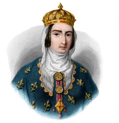 Porträt von Johanna I. von Navarra (1273-1305), Königin von Navarra und Frankreich von French School