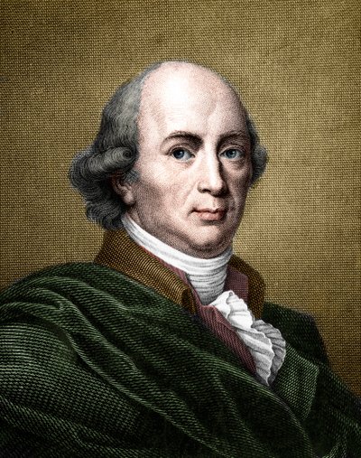 Porträt von Johann Gottfried Herder (1744-1803), deutscher Philosoph und Schriftsteller. (spätere Kolorierung) von French School