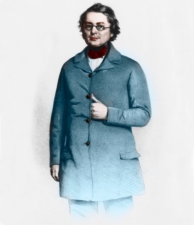 Porträt von Joseph Skoda (1805-1881), tschechischer Arzt, Medizinprofessor und Dermatologe von French School