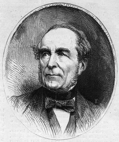 Porträt von Louis Vitet (1802-1873), französischer Politiker. Gravur in „Le Monde Illustré“ Nr. 844 vom 13. Juni 1873. von French School