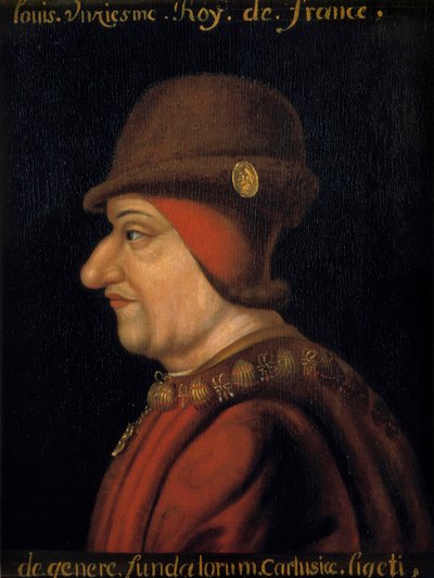 Porträt von Ludwig XI. (1423-1483), König von Frankreich von French School