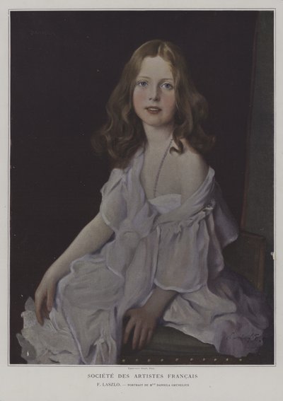 Porträt von Mademoiselle Daniela Grunelius von French School
