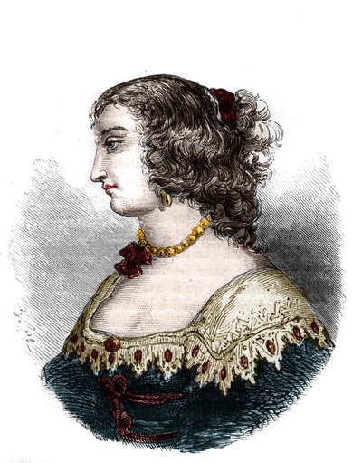 Porträt von Mademoiselle de Hautefort (Marie de Hautefort) von French School