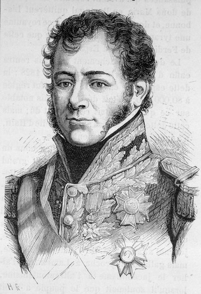 Porträt von Maison, Marschall von Frankreich (1771 - 1840) - in „L