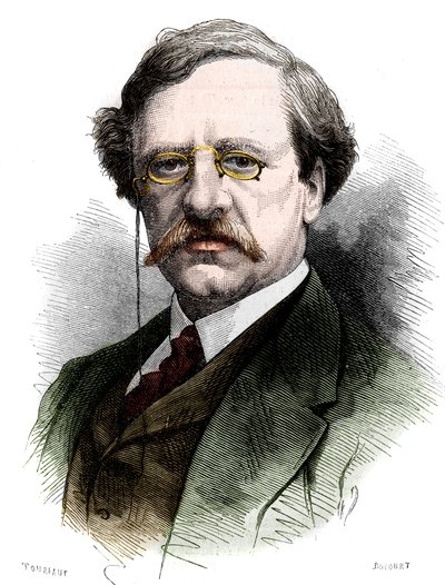 Porträt von Nils Adolf Erik (Eric) Baron Nordenskjold (Nordenskiold) (1832-1901), schwedischer Naturforscher und Entdecker. Gravur in „Le Monde Illustré“ Nr. 1178 vom 25. Oktober von French School