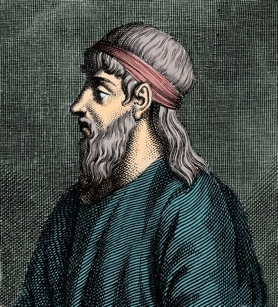 Porträt von Parmenides von Elea (fl. 5. Jh. v. Chr.), griechischer Philosoph von French School