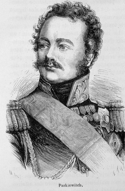 Porträt von Paskiewitch (oder Paskeevich), russischer Marschall (1782 - 1856) - in „L