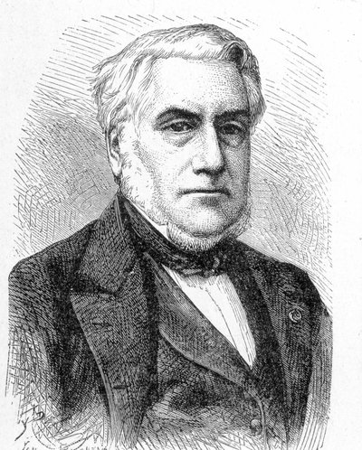 Porträt von Paulin Talabot (1799 - 1878) - im „Album der Wissenschaft; berühmte Gelehrte; Große Entdeckungen“ 1896. von French School