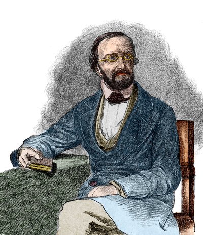 Porträt von Peter Gustav Dirichlet (1805-1859), deutscher Mathematiker. 19. Jahrhundert. von French School