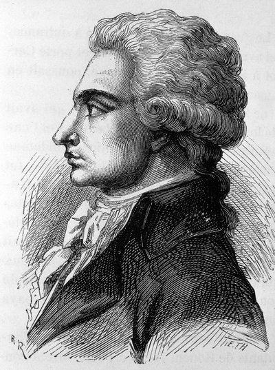 Porträt von Philippe Antoine Merlin, genannt Merlin de Douai (1754-1838), französischer Politiker - in „Die Geschichte Frankreichs“ von Henri Martin von French School
