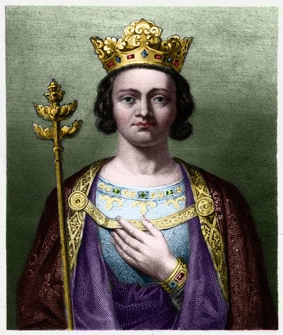 Porträt von Philippe V der Lange (1294 - 1322), König von Frankreich von French School