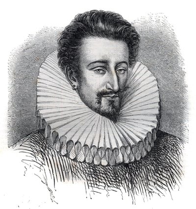 Porträt von Pierre Farnese (Pietro Farnese) (1350-1415). Er trägt einen Erdbeerkragen. Gravur in „Geschichte der Päpste (...) Verbrechen der Königinnen und Kaiser durch die Jahrhunderte“ von Maurice Lachatre von French School
