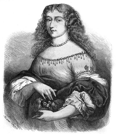 Porträt von Königin Christine von Schweden (Kristina Vasa) von French School