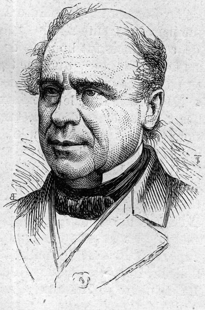 Porträt von Ustazade Silvestre de Sacy (1801-1879), französischer Literaturkritiker und Akademiker. Gravur in „Le Monde Illustré“ Nr. 883 vom 14. März 1874. von French School
