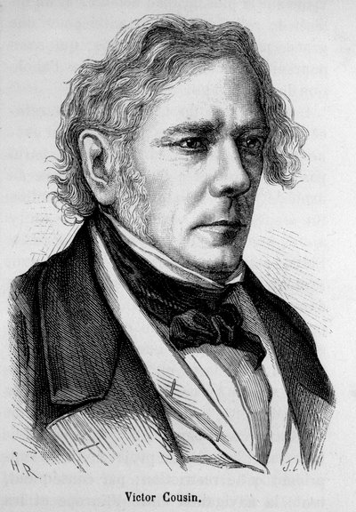Porträt von Victor Cousin (1792 - 1867), französischer Philosoph - in „L