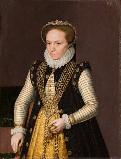 Porträt einer unbekannten französischen Adligen, 1560-9 von French School