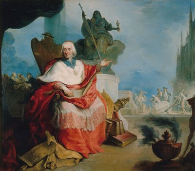 Porträt des Kardinals Louis Antoine de Noailles (1651-1729), Erzbischof von Paris von French School
