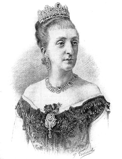 Porträt der Gräfin von Paris, Marie-Isabelle (Marie-Isabelle) d