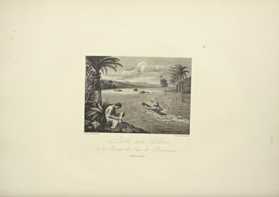 Briefe aufgeben in der Provinz Jaen de Bracamoros, Illustration aus 