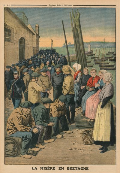 Armut in der Bretagne, Rückseitencover-Illustration aus 