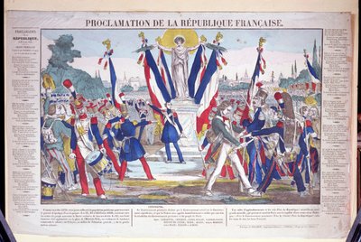 Proklamation der Französischen Republik, 25. Februar 1848 von French School