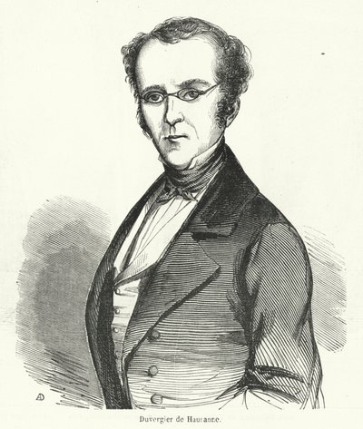 Prosper Duvergier de Hauranne, französischer Politiker von French School