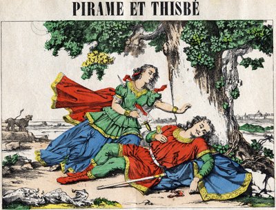 Pyramus und Thisbe, Erzählung von Ovid in „Die Metamorphosen“ von French School