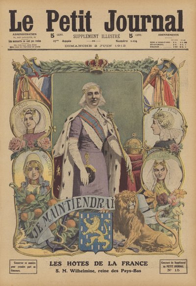 Königin Wilhelmina der Niederlande von French School