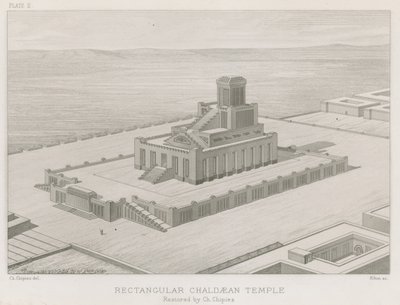 Rechteckiger chaldäischer Tempel von French School