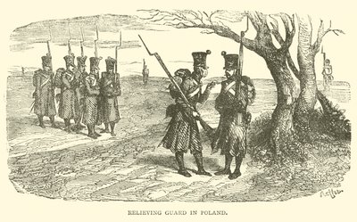 Wachablösung in Polen (Stich) von French School