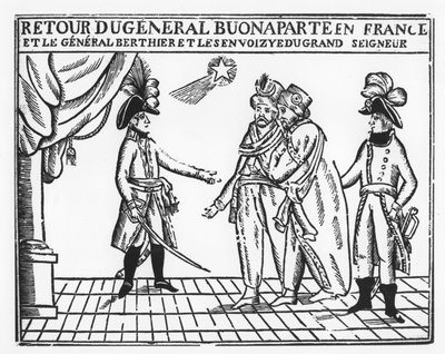 Rückkehr von General Bonaparte nach Frankreich (Stich) von French School