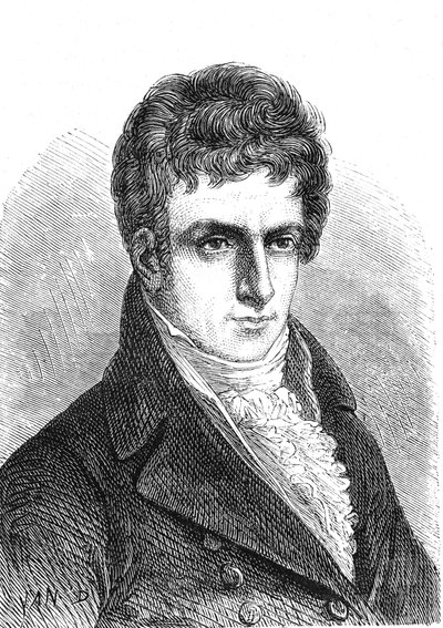 Robert FULTON (1765-1815), amerikanischer Ingenieur und Erfinder (Dampfschiff) von French School