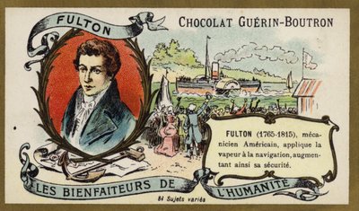 Robert Fulton, amerikanischer Ingenieur und Erfinder von French School