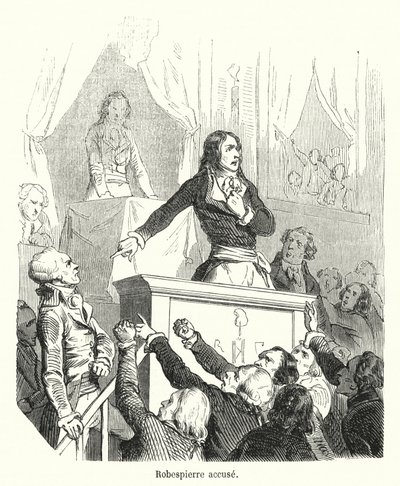 Robespierre beschuldigt von French School