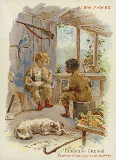 Robinson Crusoe und Freitag von French School