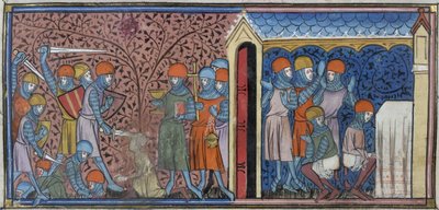 Überfall des Mansur von Cordoba, Illustration aus den 