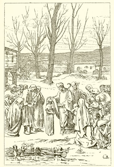 Heiliger Germanus und Genoveva von French School
