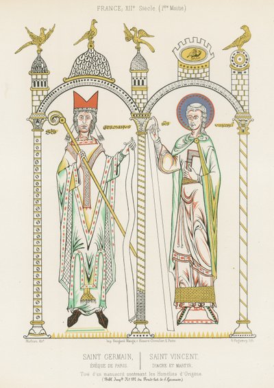 Der heilige Germain und der heilige Vincent von French School