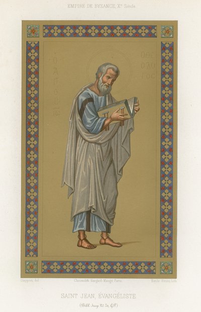 Der heilige Johannes der Evangelist von French School
