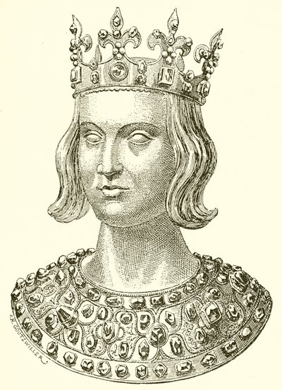 Heiliger Ludwig (von einem Reliquiar) von French School