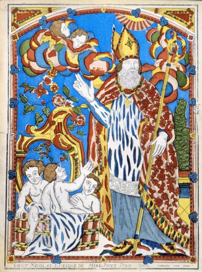 Heiliger Nikolaus, Bischof von Myra, bete für uns von French School
