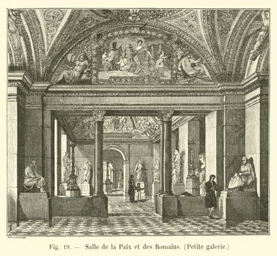 Saal des Friedens und der Römer, Kleine Galerie von French School
